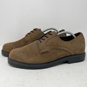 Brown Shoe Co Leather Nubuck Oxfords Derbys Mens 10.5W Portland